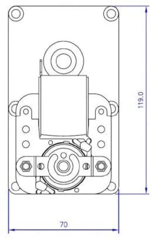 Ricambistufeapellet Mellor Motoriduttore stufa pellet FB1218 Pacco 32 mm Albero 9,5 mm 3 rpm rotaz. oraria Vescovi Clementi Montegrappa