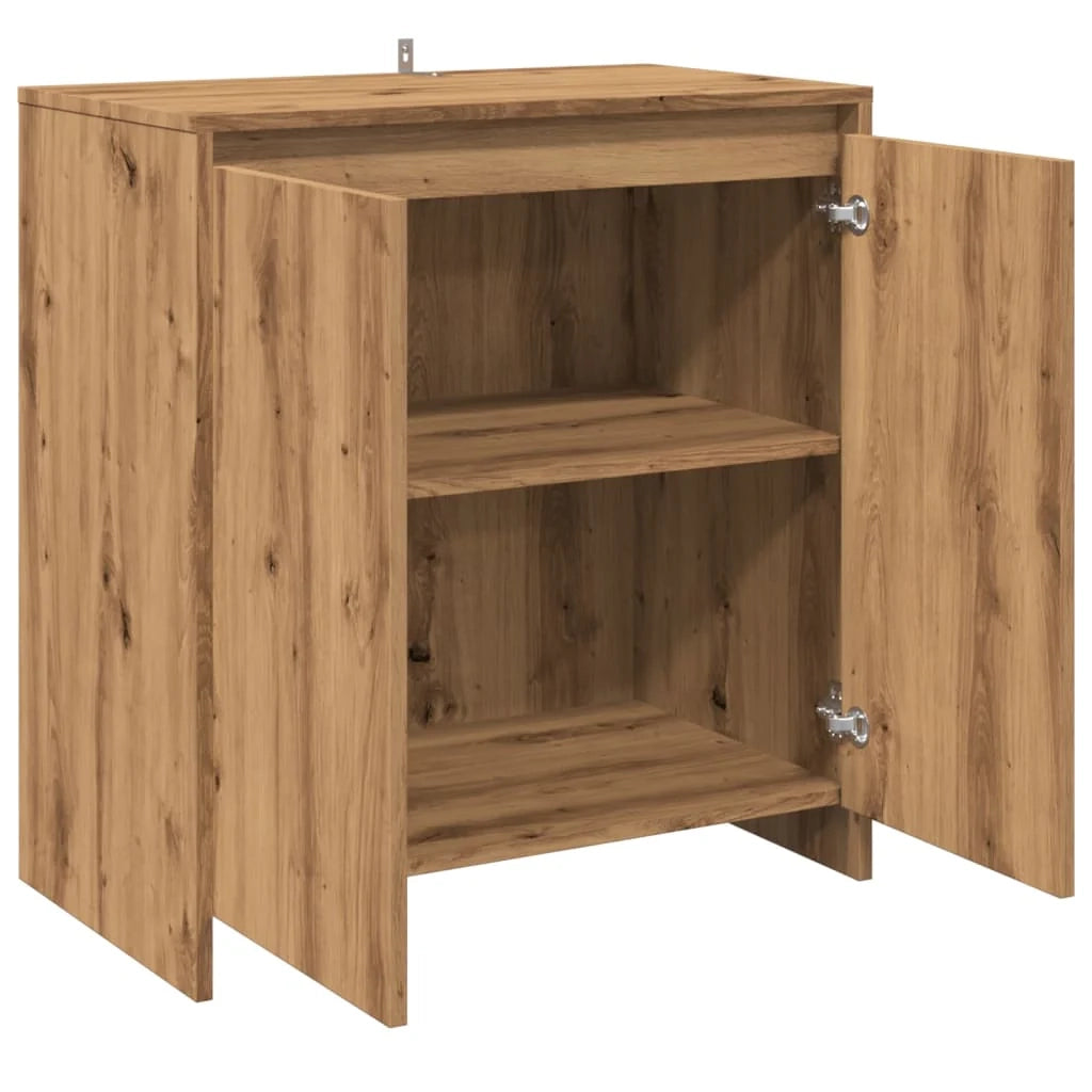 Buffet credenza cassettiera armadio mobile contenitore organizer per cucina soggiorno salotto fatto a mano 70 x 41 x 75 cm legno ingegnerizzato marrone 02_0030820