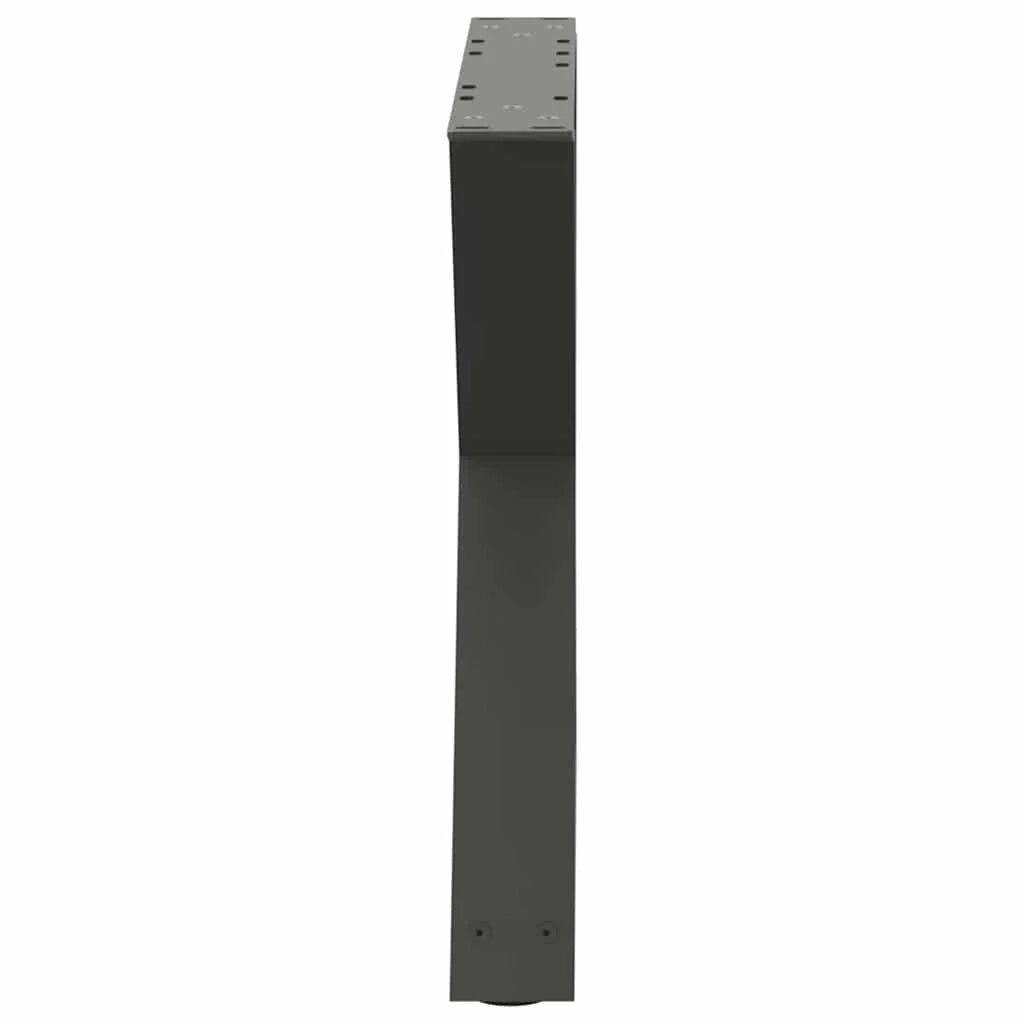 Set di 2 gambe per tavolino moderno 50 x 43 cm con piedini regolabili in acciaio antracite 02_0056992