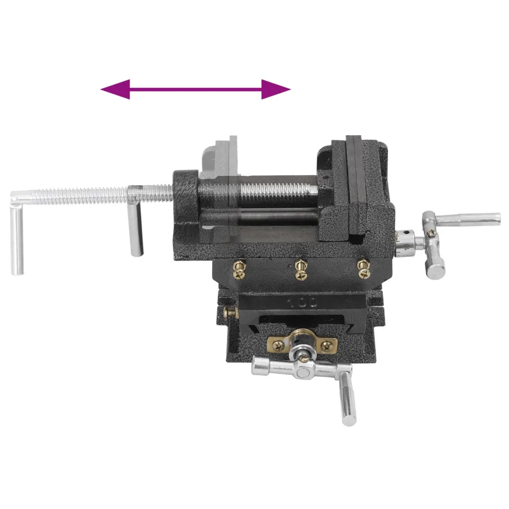 Morsa Manuale con Slitta Trasversale per Trapano a Colonna 78mm CFW3812221