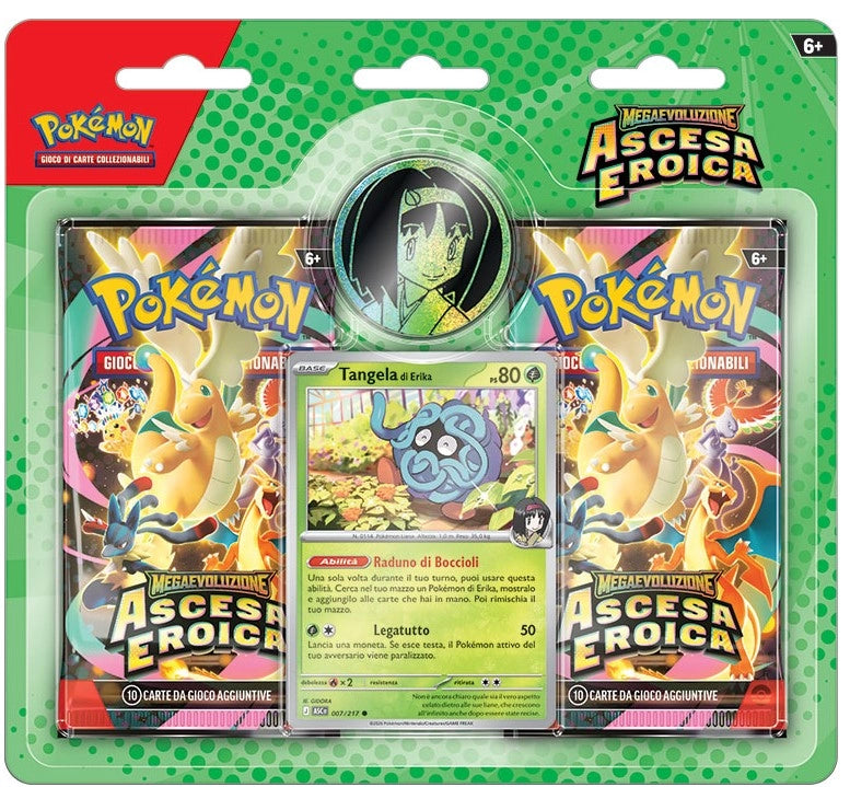 Pokemon GCC Megaevoluzione Ascesa Eroica, Collezione Erika,The Pokemon Company,Eta 6+
