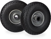 Set di ruote di acciaio con cerchione anti-lecco - 25 mm AS - 150 kg