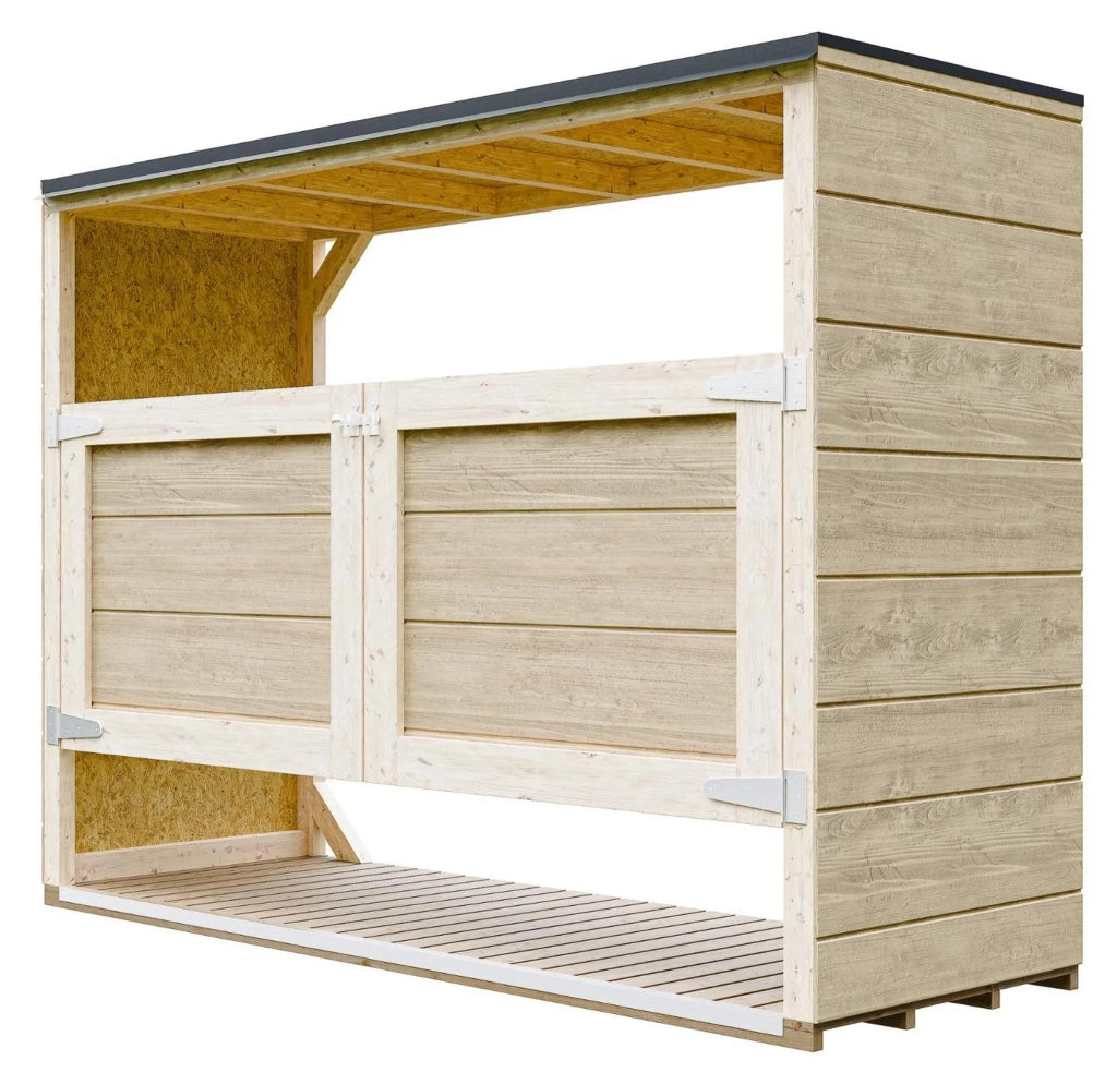 Casetta da giardino per bidoni spazzatura 3x240L - Timbela M982A