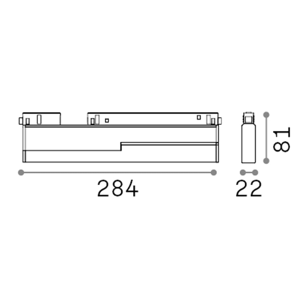 Sistema Magnetico Flessibile Onn-Off Ego Alluminio Bianco 1 Luce 13W 3000K