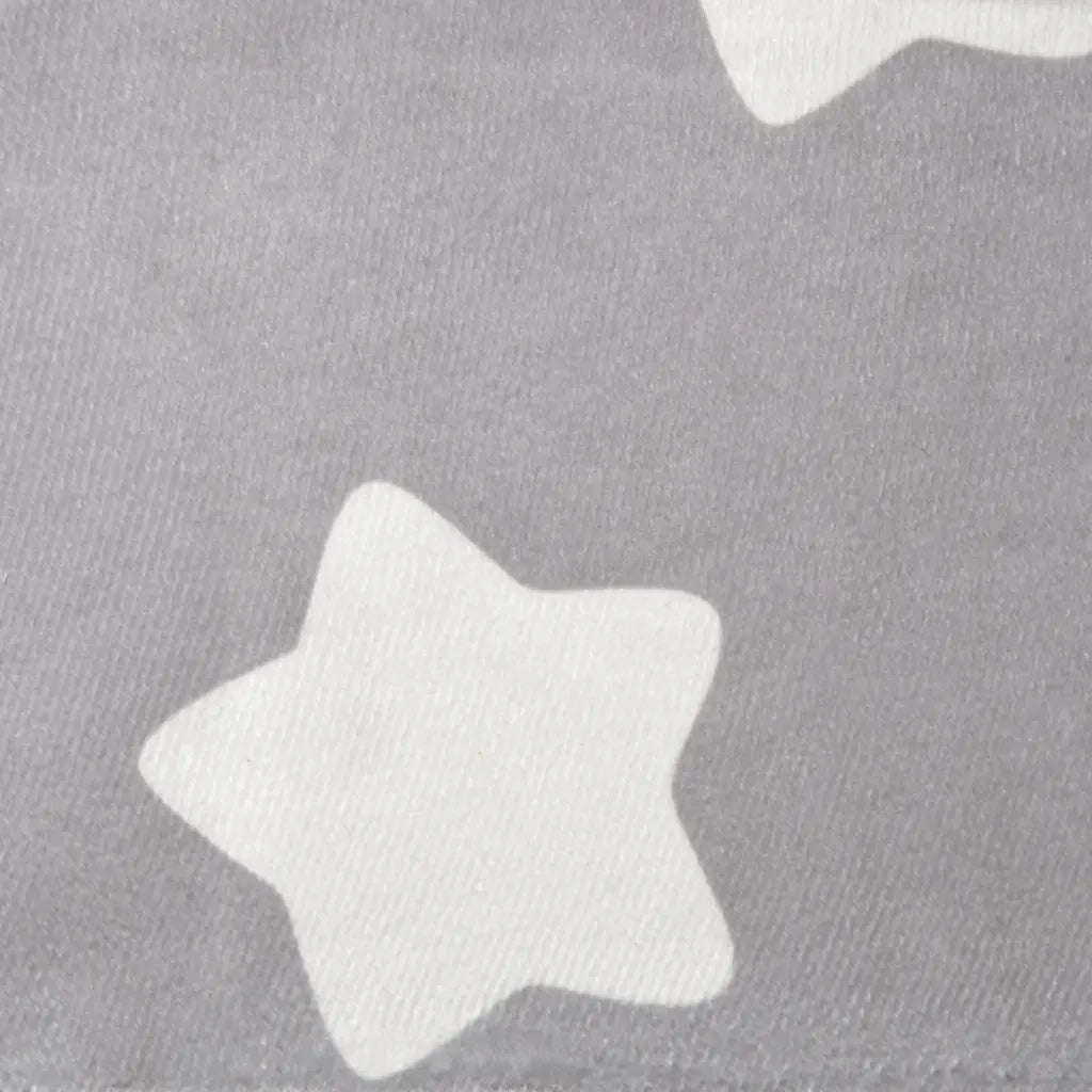 Divano per Bambini-Sofa-Divanetto Grigio Chiaro con Stelle in Morbido Peluche 111756