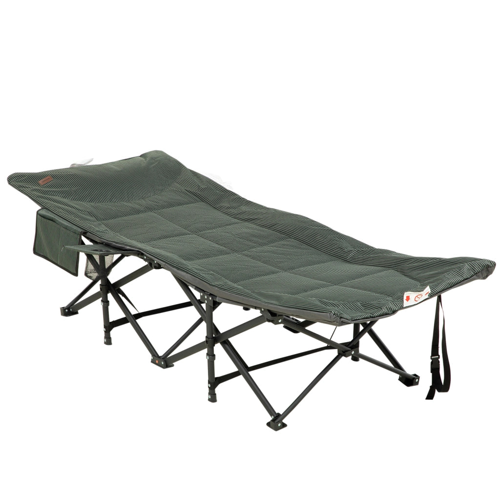 Sdraio pieghevole con schienale regolabile ¨C zephmum ¨C grigio, 68x190x48 cm