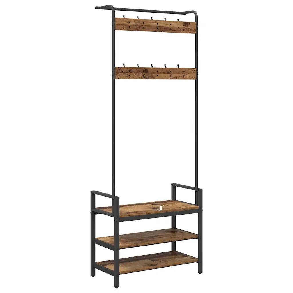 Appendiabiti Legno vecchio 75 x 34 x 184 cm Legno multistrato CFW2283890