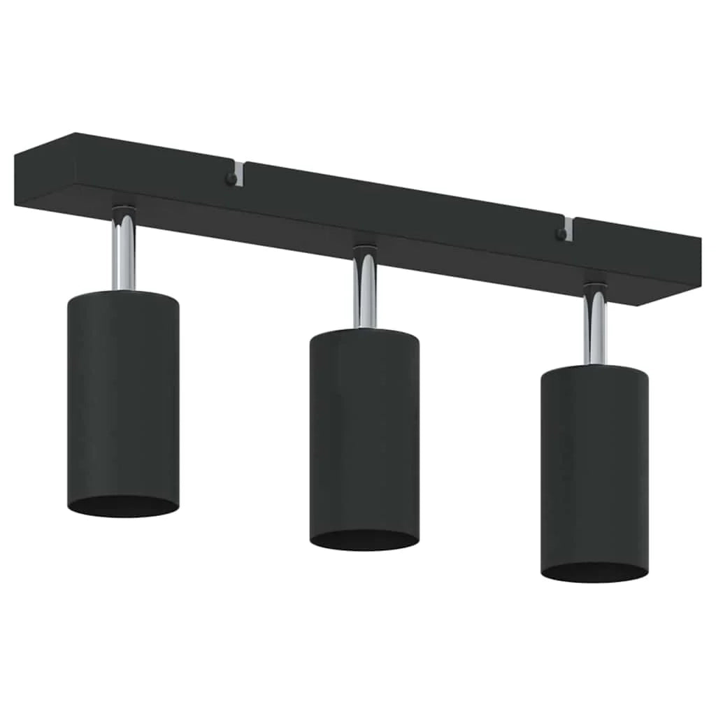 Faretto da soffitto moderno orientabile 38 x 5,5 x 16,5 cm metallo nero 02_0058305