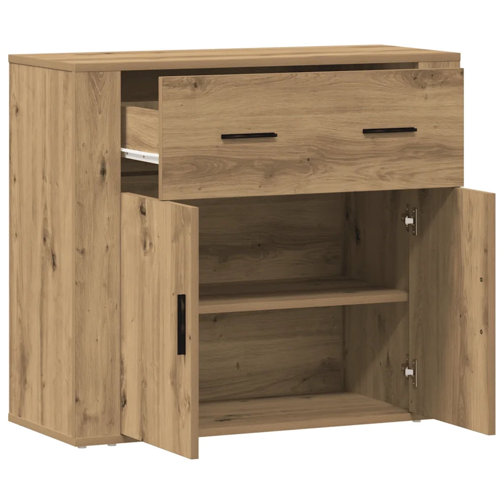 Credenza Rovere Artigianale 80x33x70 cm in Truciolato