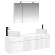 Set di Armadi da Bagno 4 pcs Bianco 100 x 14,5 x 70 cm 3406655