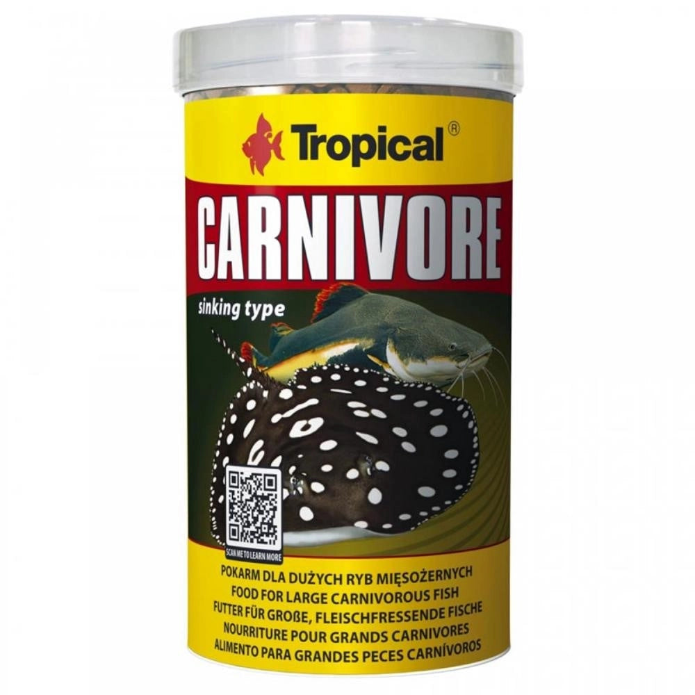 Tropical Carnivore - Alimento Completo per Pesci Carnivori da Fondo Formato: 500 ml