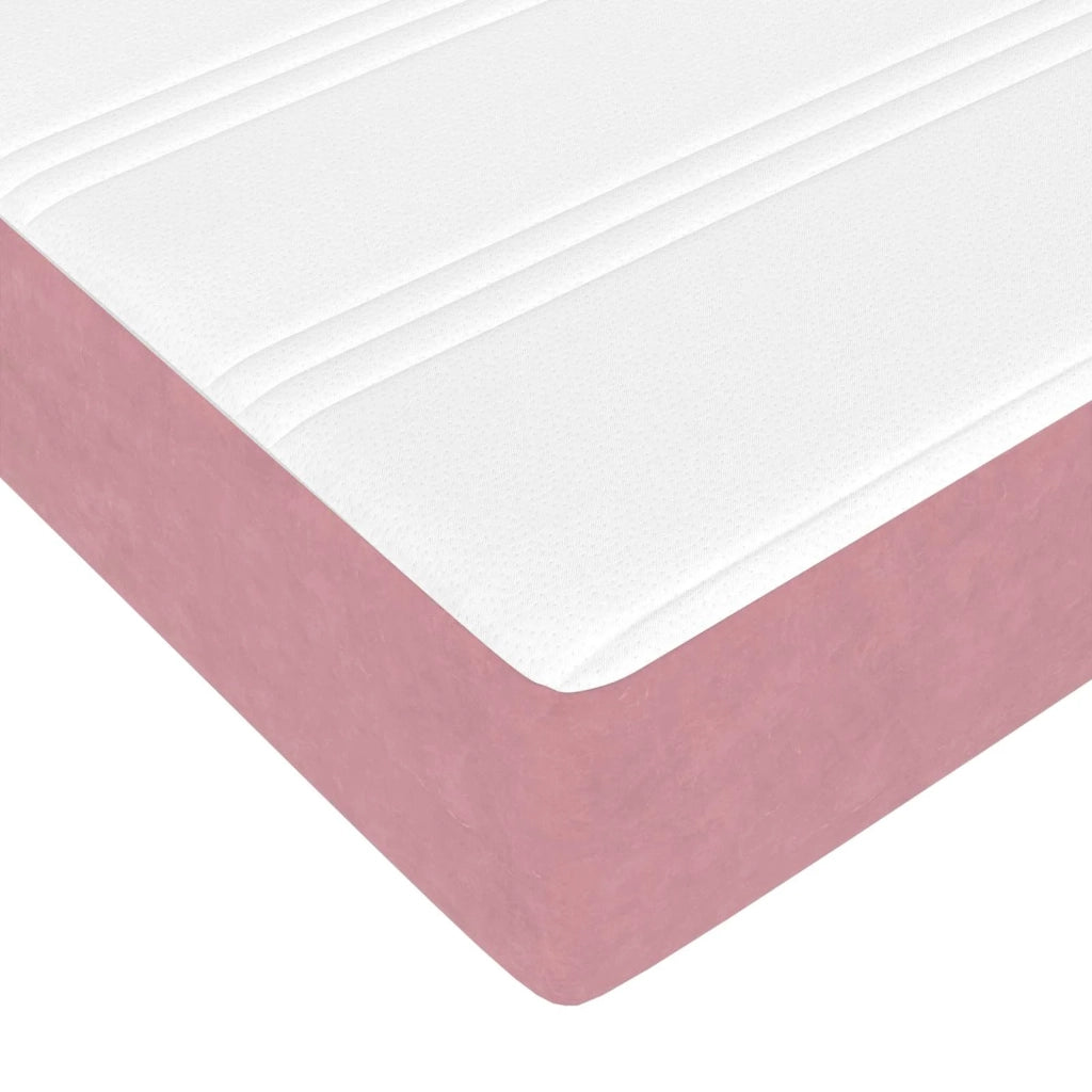 Struttura letto con materasso 2 pcs Rosa Velluto 3399527