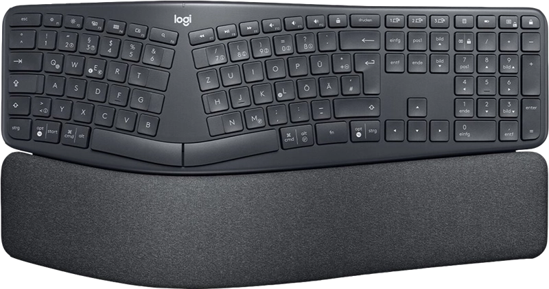 ORIGINAL Logitech Accessori per computer graphite 920-010108 Tastatur Ergo K860 Tastiera split ergonomica ERGO K860