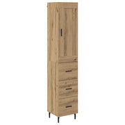 Credenza | Madia | Buffet da pranzo | Armadio da pranzo con cassetto Rovere artigianale 34,5 x 34 x 180 cm