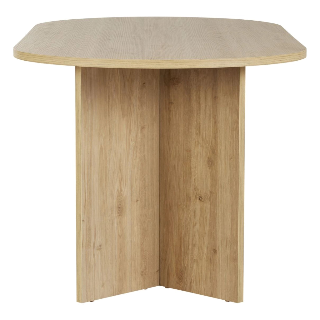 Monterano, Tavolo Fisso 6 Posti, 180x90x75h cm Marrone Rovere