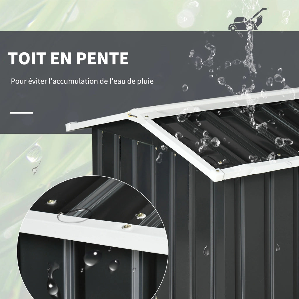 Capanno da giardino per robot tagliaerba ¨C Minimal ¨C grigio metallo