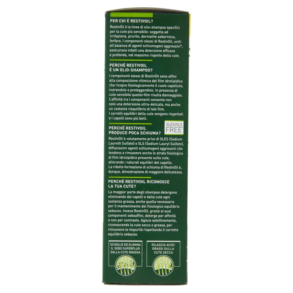RESTIVOIL ACTIVPLUS OLIO-SHAMPOO PER CUTE SENSIBILE RINFORZANTE 150 ML