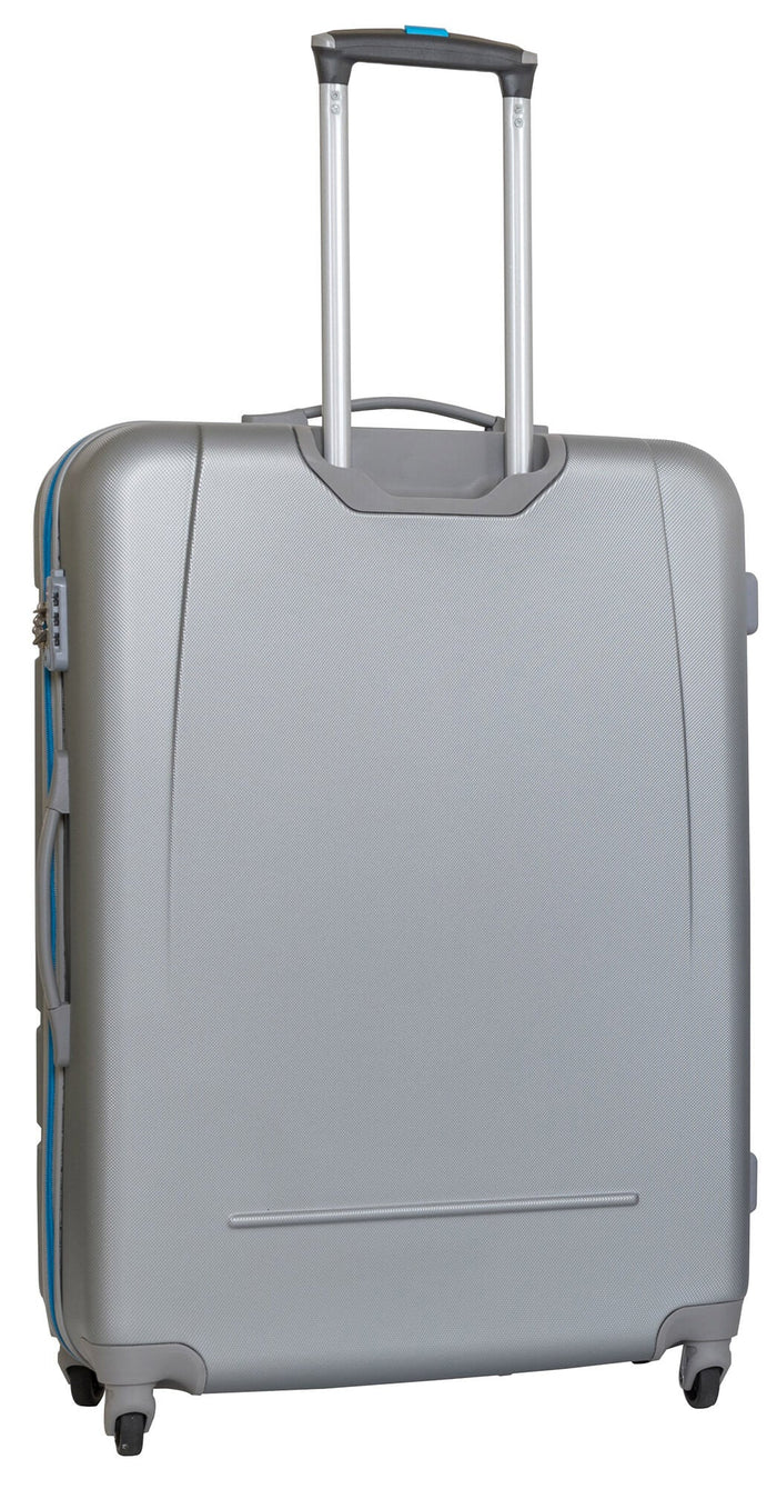 Trolley Valigia Grande Rigida in ABS 4 Ruote TSA Ravizzoni Sangria Silver