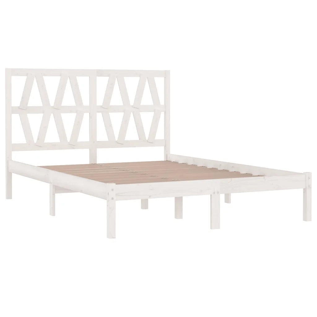 Giroletto Bianco in Legno Massello di Pino 120x200 cm 3103994