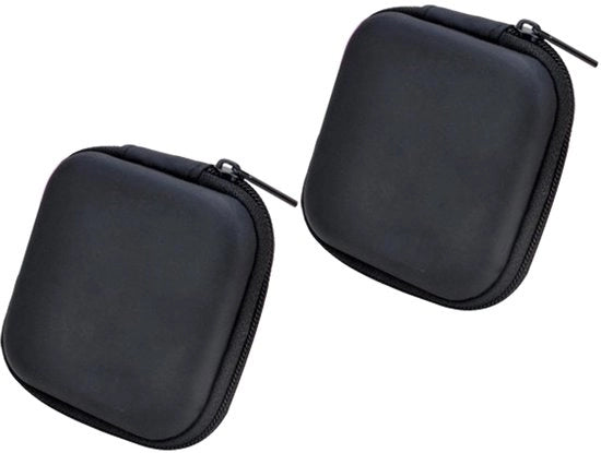Etui EVA a doppio guscio con chiusura a cerniera adatto per auricolari, adatto per borse portatili con cuffie, cuffie in-ear, auricolari, adatto per schede SD e cavi USB.
