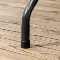 Tavolo da Giardino Pieghevole per 6 Persone in Acciaio e HDPE, 180x75.5x73cm, Grigio Scuro