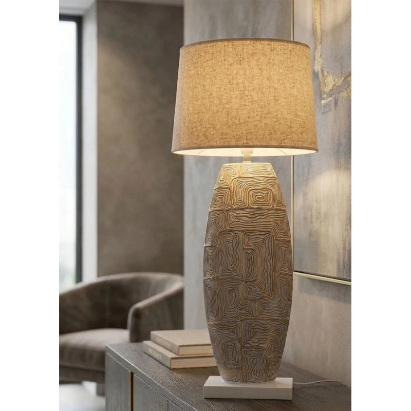 Lampadelle A Da Tavolo Resina Eclips Tower cm ø 38x90