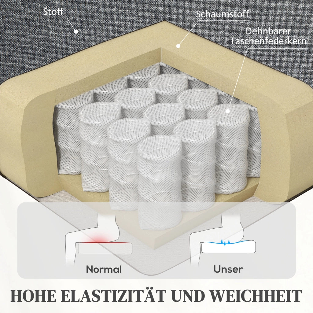 Poltrona Relax Elettrica con Alzapersona ¨C zephmum ¨C Grigio, Tessuto, Telecomando