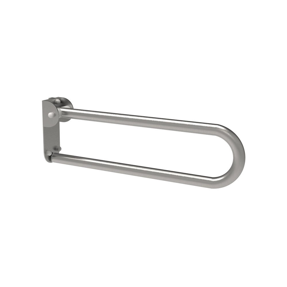 Maniglione barra ribaltabile con piastra lunga cm60 inox satino
