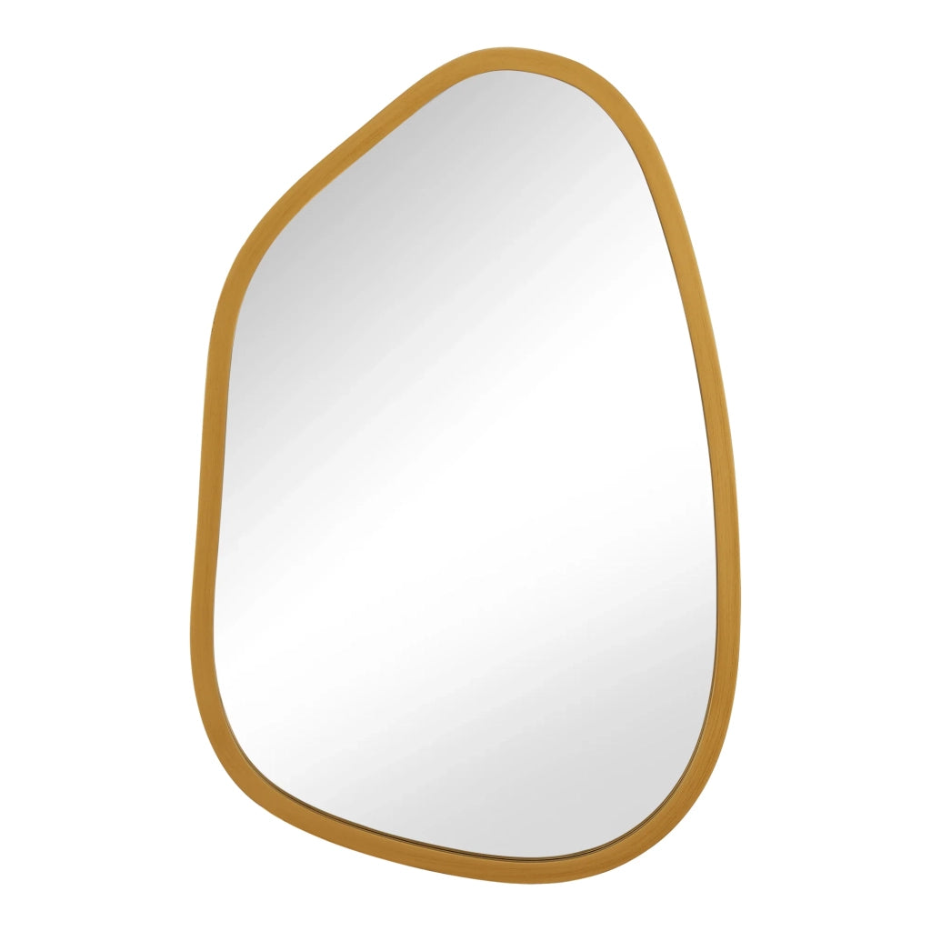 Specchio da parete asimmetrico 80 x 58 cm oro 03_0007903