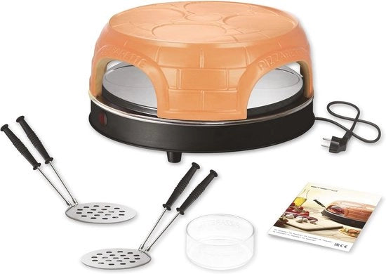 Forno per Mini Pizze - Cottura a Mano con Terra Cotta - Design PRE-BAKE per Divertenti Momenti di Famiglia