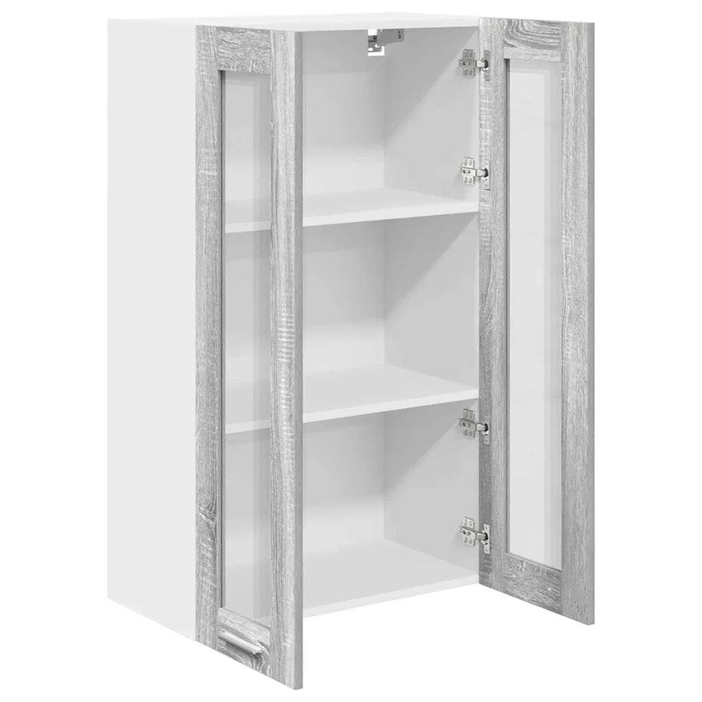Armadio pensile con porta Grigio Sonoma 60 x 31 x 100 cm