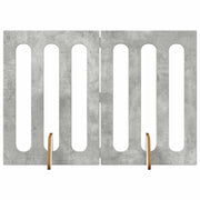 Recinto pieghevole per animali 2 pz Grigio Cemento CFW7974778