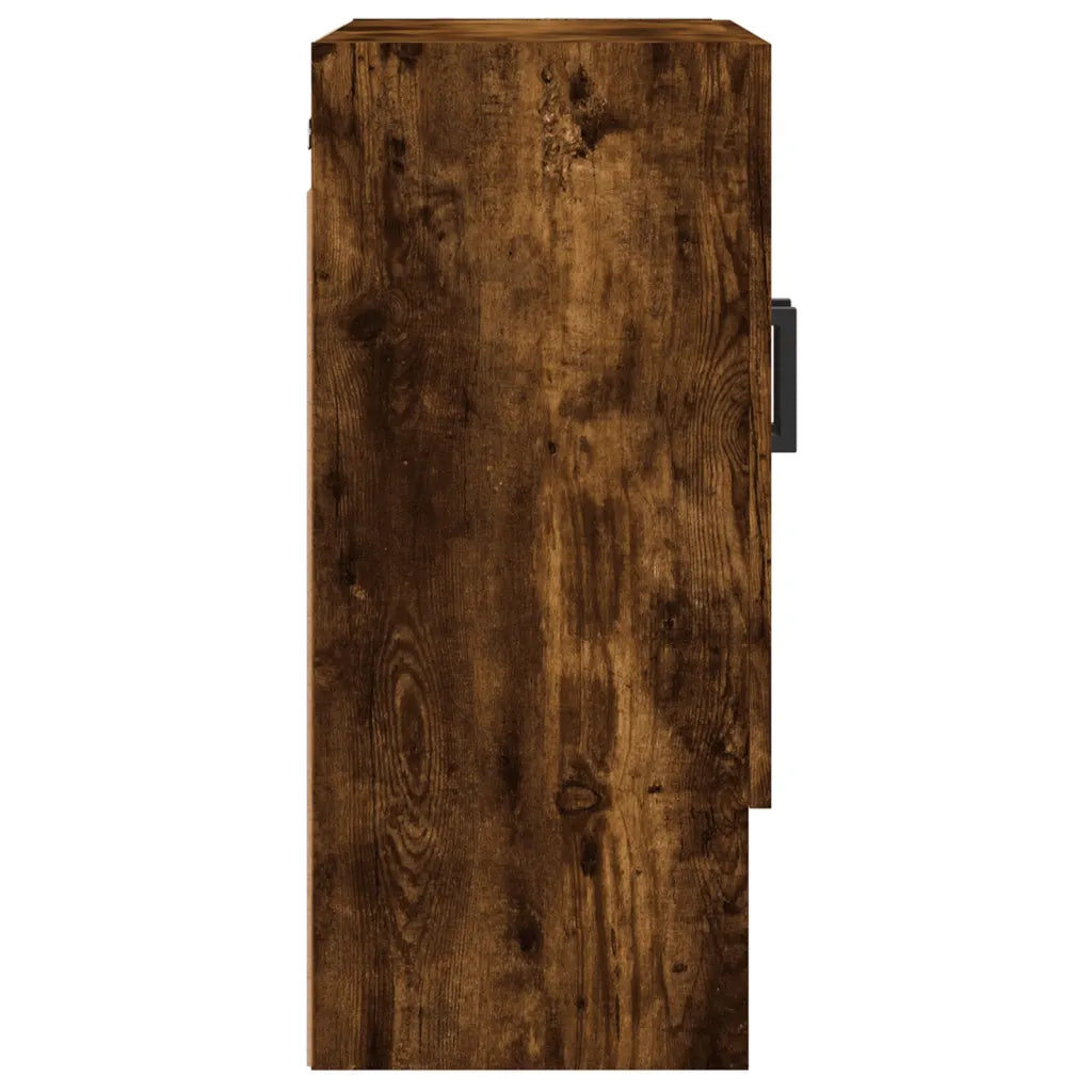Armadietto a Muro | Mobile a Parete Rovere Fumo 60x31x70 cm in Legno Multistrato