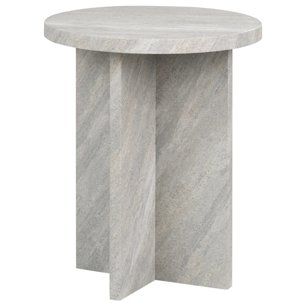 Tavolino in stile moderno in MDF con effetto cemento 80 x 80 cm dal design classico