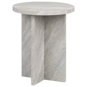 Tavolino in stile moderno in MDF con effetto cemento 80 x 80 cm dal design classico