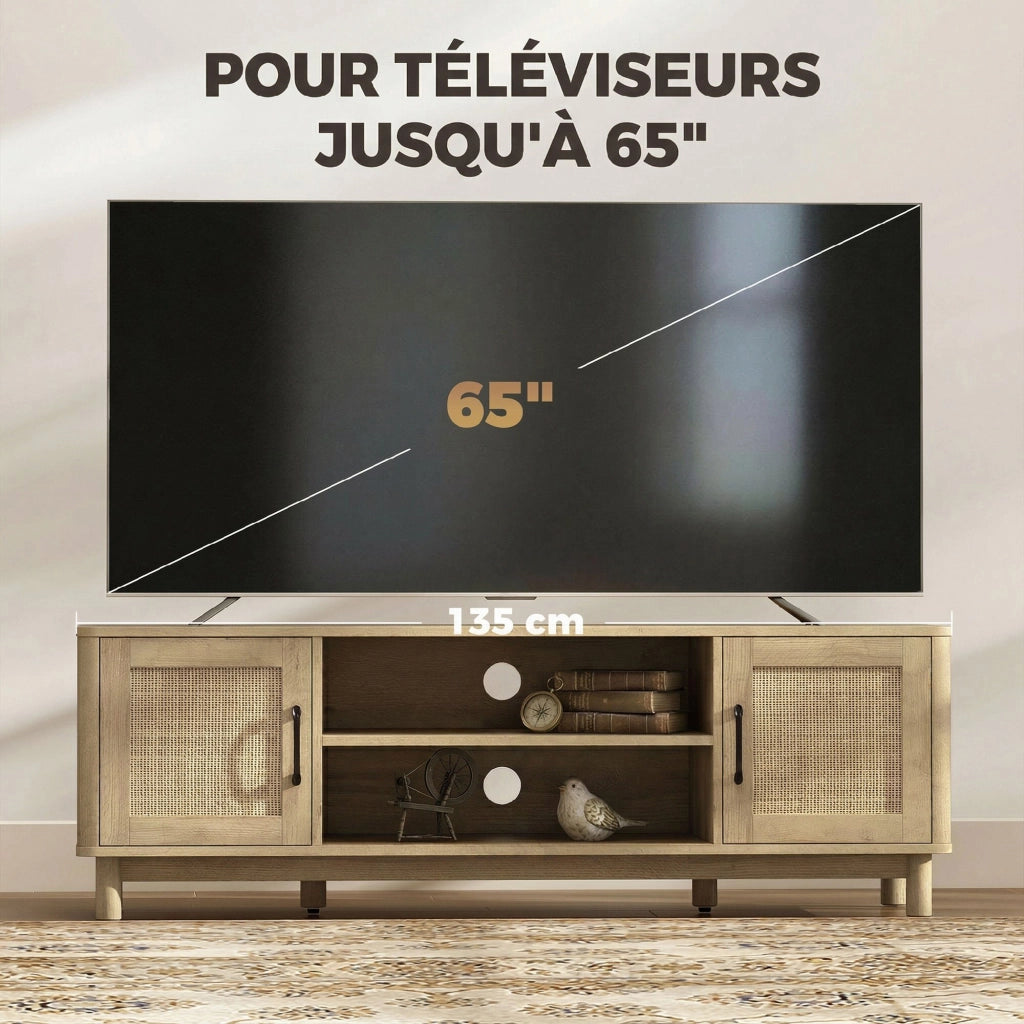 Mobile TV ¨C zephmum ¨C Rovere, Rattan, 135 cm