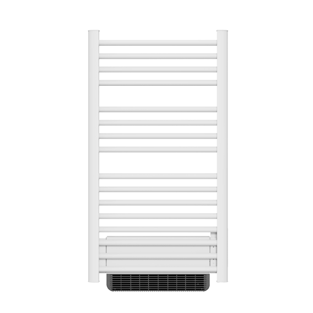 Scaldasalviette elettrico senza liquidi con soffiante 500W+1000W H.100,5xL54cm HESTIA bianco