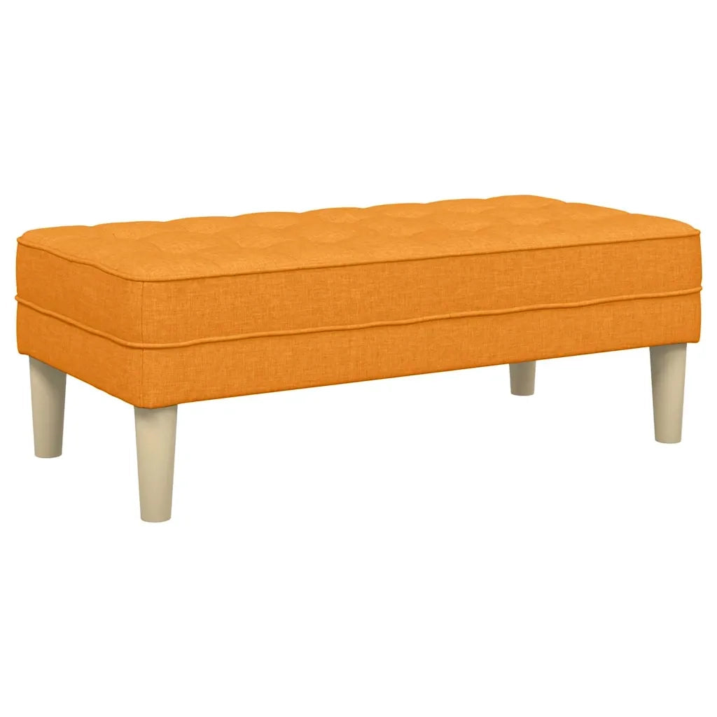 panchina con cuscino Giallo Scuro 113 x 57 x 39 cm Tessuto CFW6676662