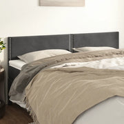 Testiera Grigio Scuro 160x5x78/88 cm in Velluto 345959