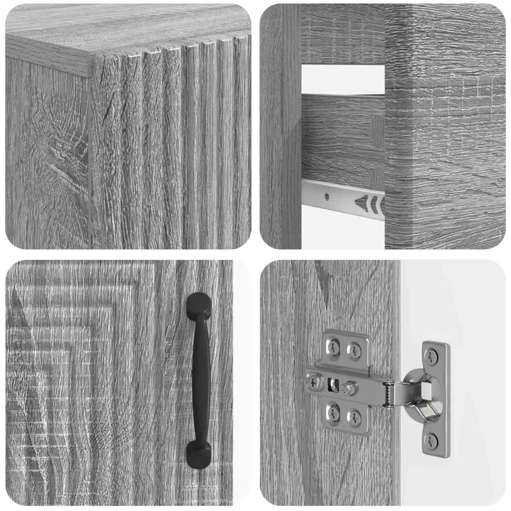Set di armadietti da bagno in 3 pezzi HAARLEM Sonoma grigio 3417780
