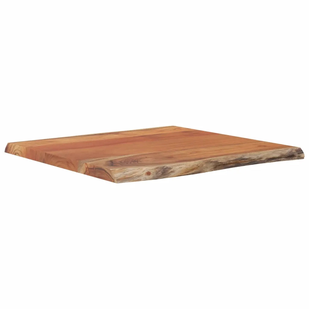 Piano Tavolo 40x40x2,5 cm Rettangolare Legno Acacia Bordi Vivi