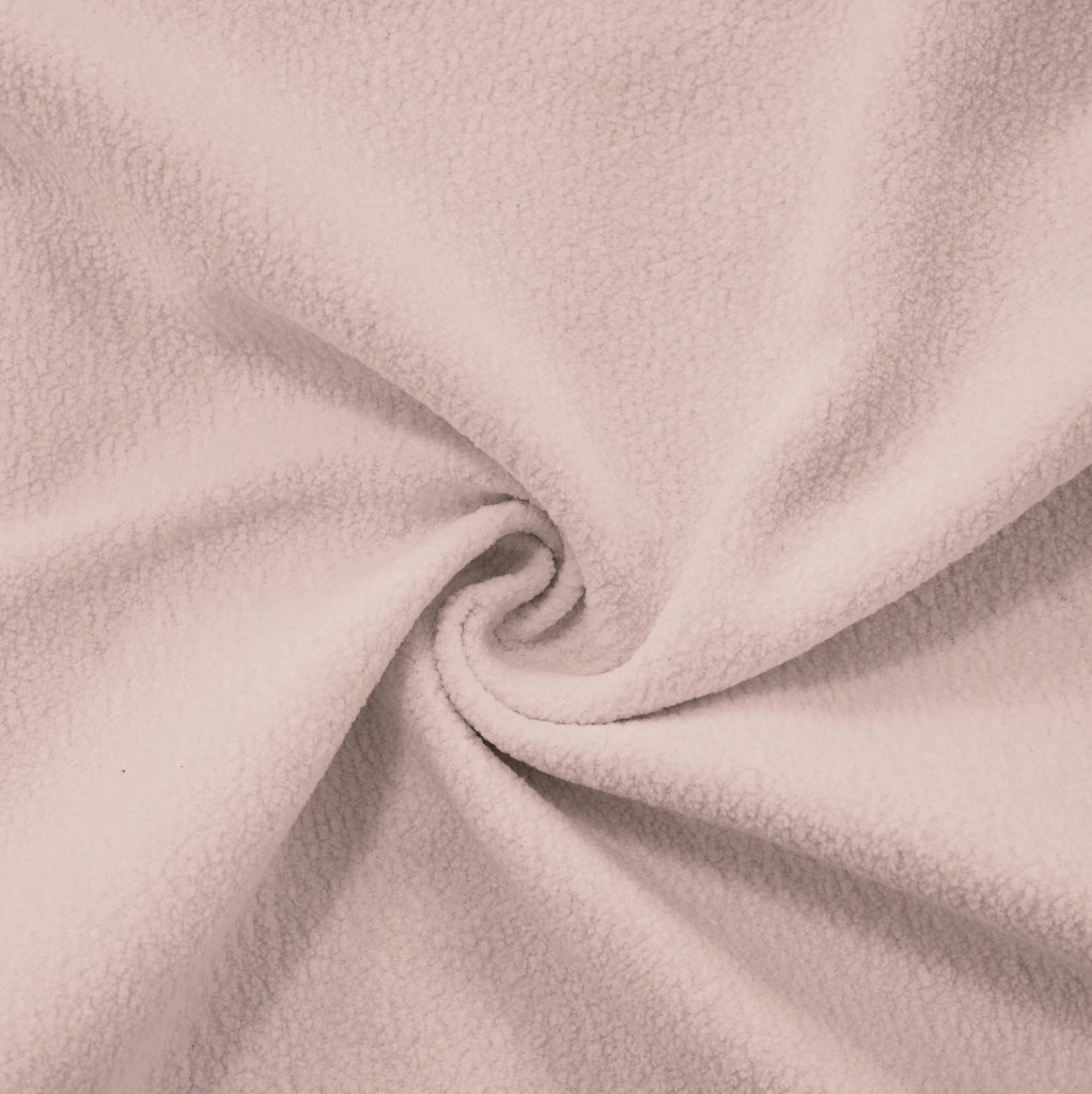 Divano modulare angolare U in ciniglia rosa con ottomani