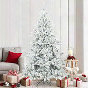 Albero di Natale Artificiale con Rami Pieghevoli Bianco 210 cm 3397734