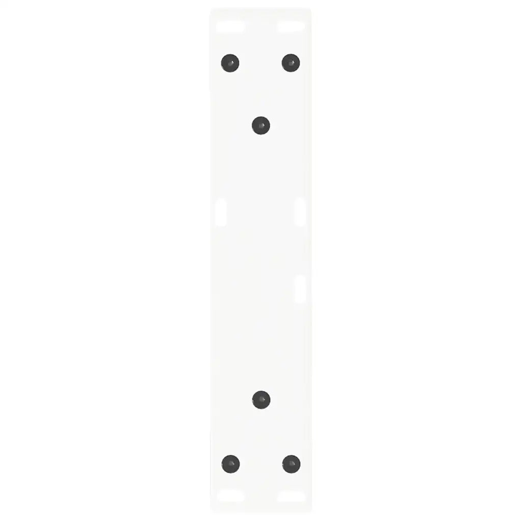 Gambe per Tavolino da Caffè a Forma di V 2 pz Bianche 40x(30-31,3) cm Acciaio 4012605