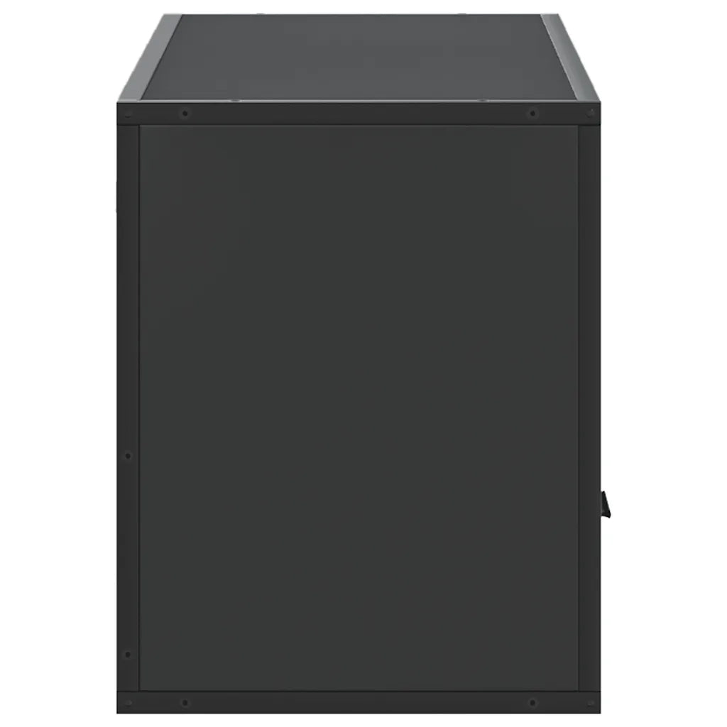 vidaXL Mobile Porta TV Nero 100x31x39,5 cm in Truciolato e Metallo
