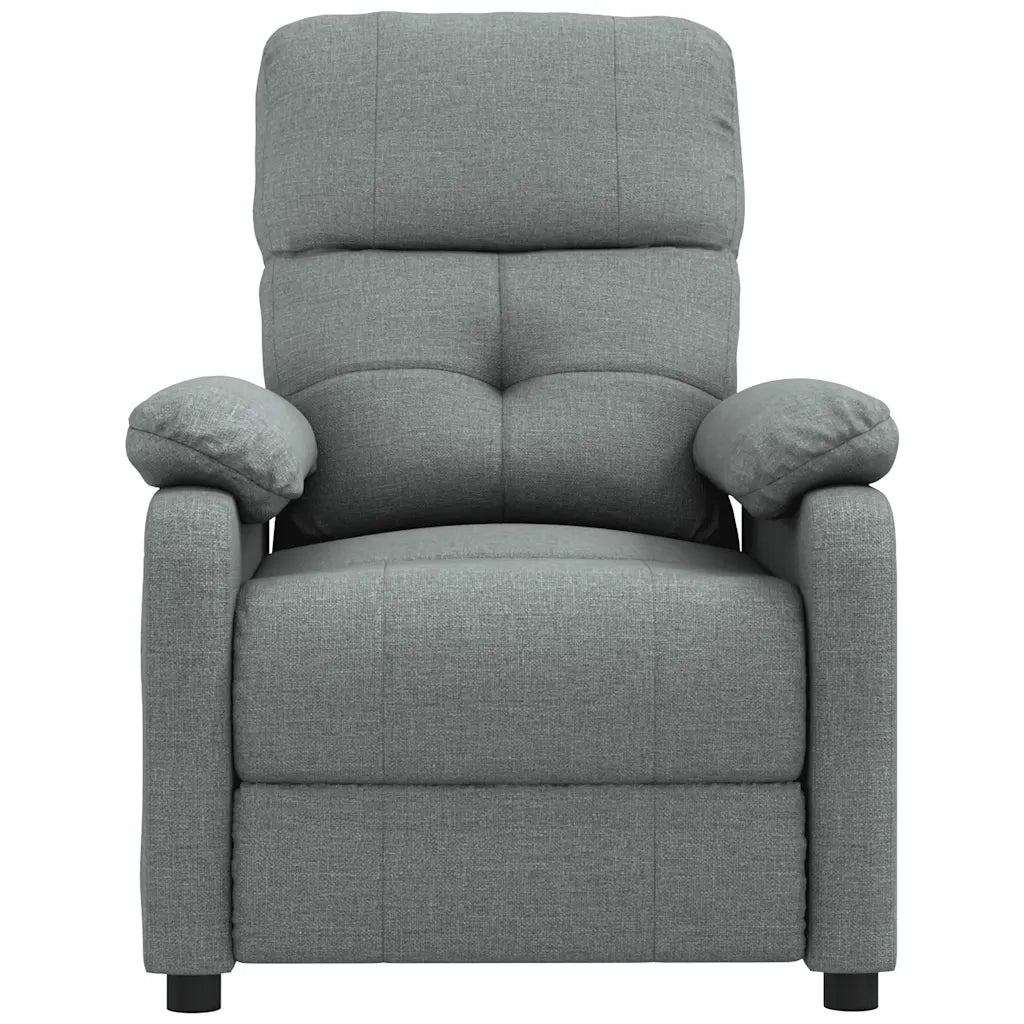 Poltrona Massaggiante Reclinabile Grigio Scuro in Tessuto cod mxl 32444