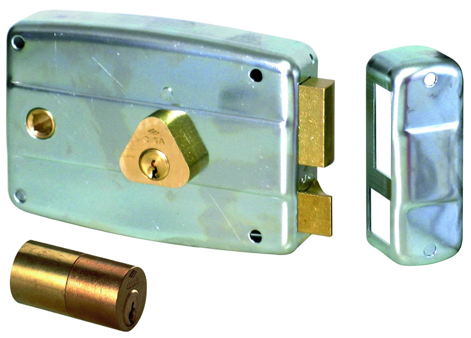 Cisa SERRATURA FERRO APPL. 2M+S CIL/INT. ZINCATA Art. 50571 E.60 Dx