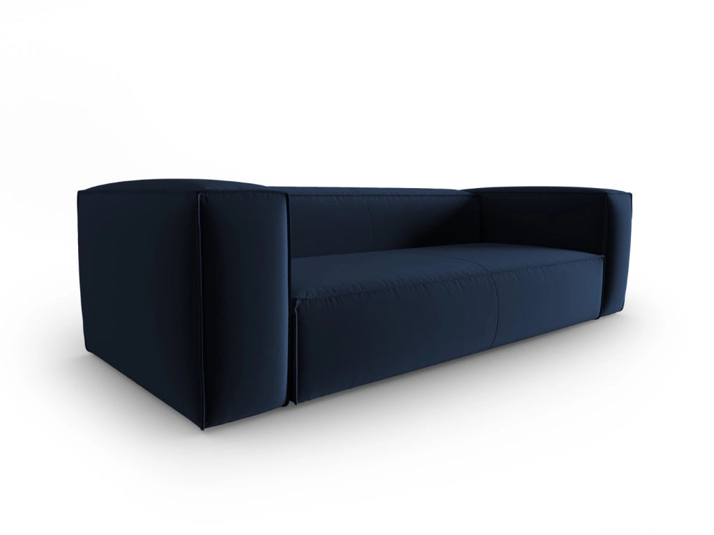 Cosmopolitan Design - Divano "Mackay" 4 posti in velluto blu reale 