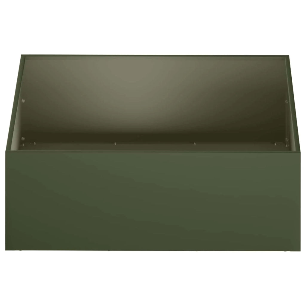 Vaso da giardino Verde Oliva 40 x 40 x 20 cm 8004986