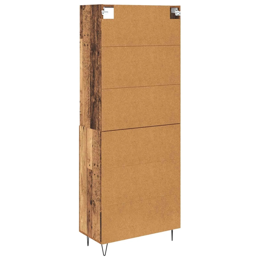 Credenza 2 pz | Madia | Buffet da pranzo | Armadio da pranzo Legno vecchio Legno multistrato